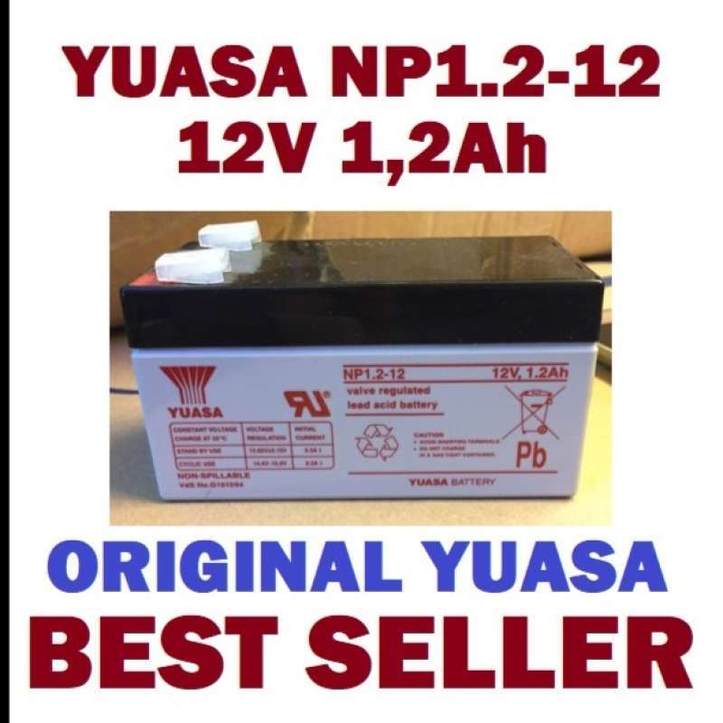 Jual Tanpa Merk Aki Yuasa NP18-12B Yuasa battery 12v 17,2Ah, Aki Ups