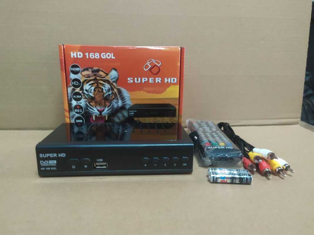 Jual Set Top Box TV Digital Receiver Super HD 168 GOL KVision Harimau