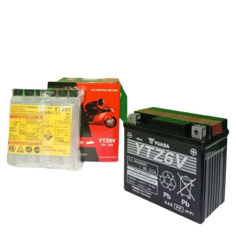 Jual Aki Motor Honda Beat Pop ISS , Vario 150, PCX 125 YTZ6V YUASA MF