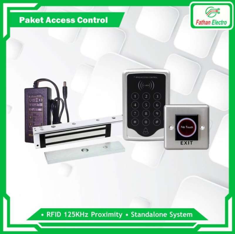 Jual paket access door rfid 125khz with keypad - access control ...