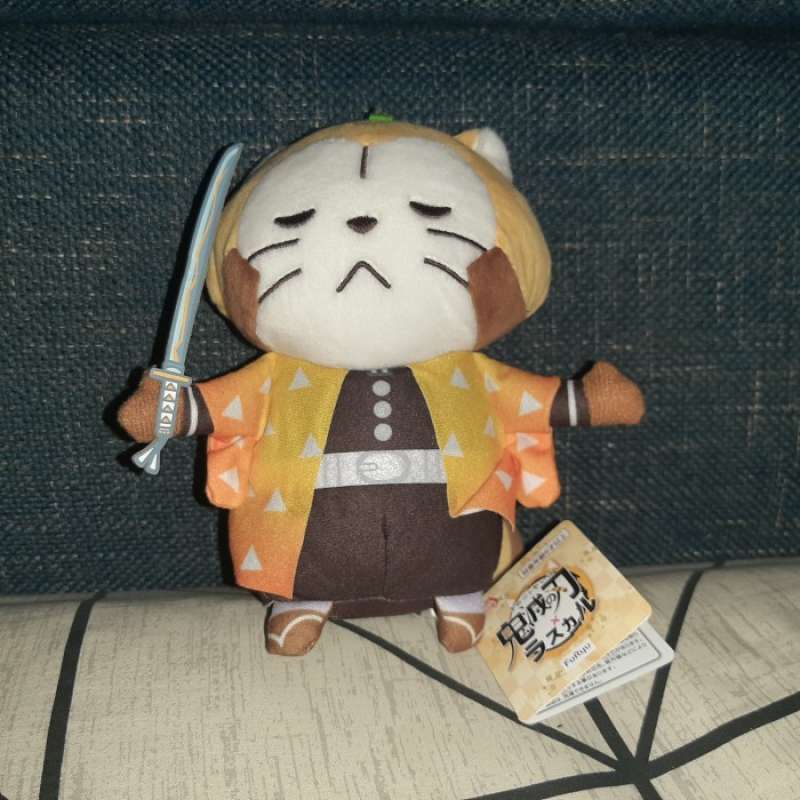 Puchi Rascal Demon Slayer Jual Nuigurumi Zenitsu Agatsuma X Rascal Puchi Boneka Plush Demon ...