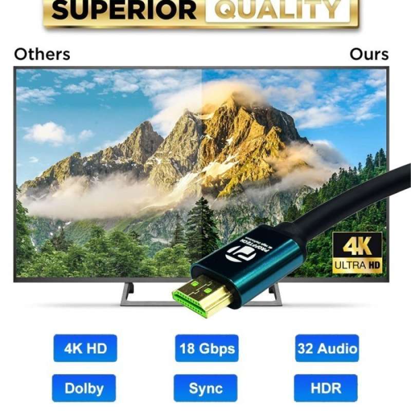 Promo Kabel Hdmi Profftech Platinum.Versi 2.0.4K. 10 Meter. Garansi 2 ...