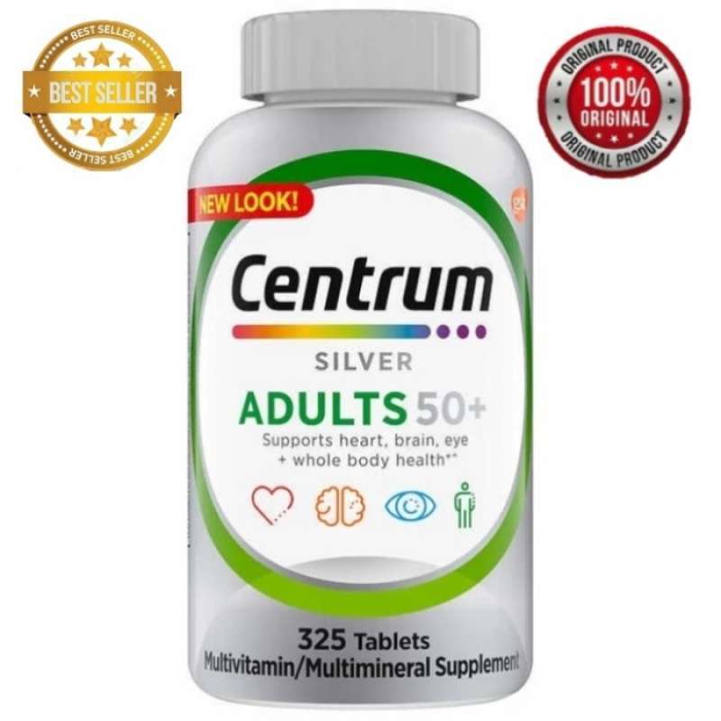 Promo Centrum Sier Adults 50+ 325 Tablets Diskon 23% Di Seller Ksm ...