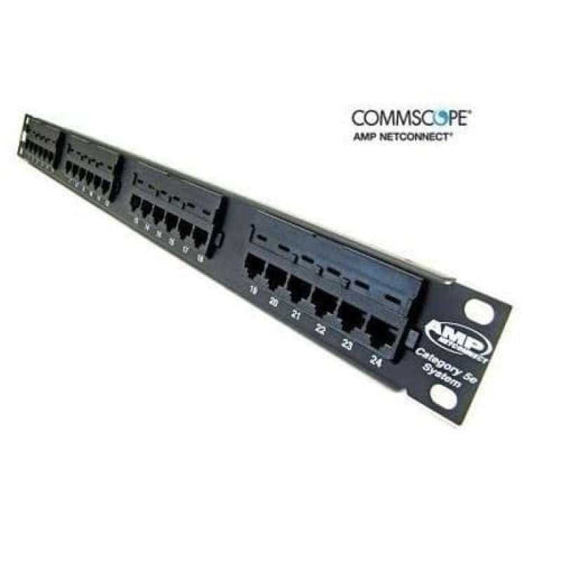 Promo Amp Commscope Patch Panel 24 Port Cat5 Diskon 23% Di Seller Minao ...
