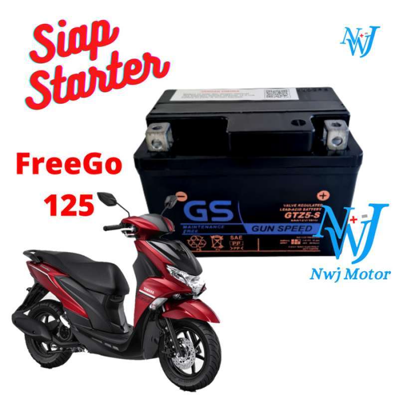 Promo Aki Motor Yamaha FreeGo 125 Soul GT GTZ5S GTZ4V YTZ5S GS MF Aki