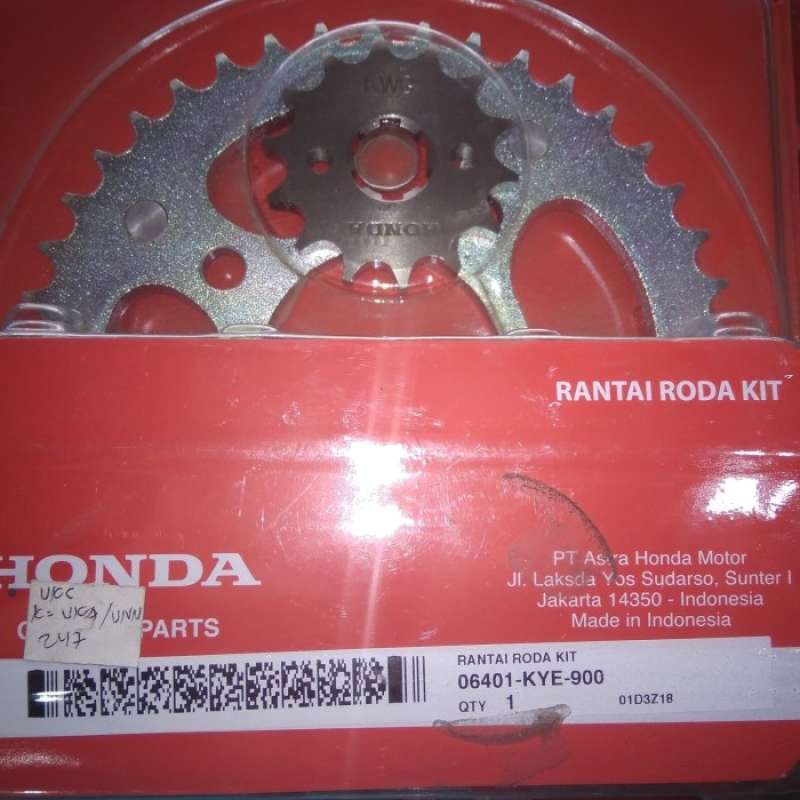 Promo Gir/Gear set AHM KYE, Gear set asli motor Honda Megapro New