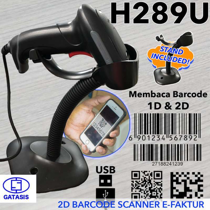 Promo Terbaik 2D Barcode Scanner Heroje H289U Scan Qr Code EFaktur
