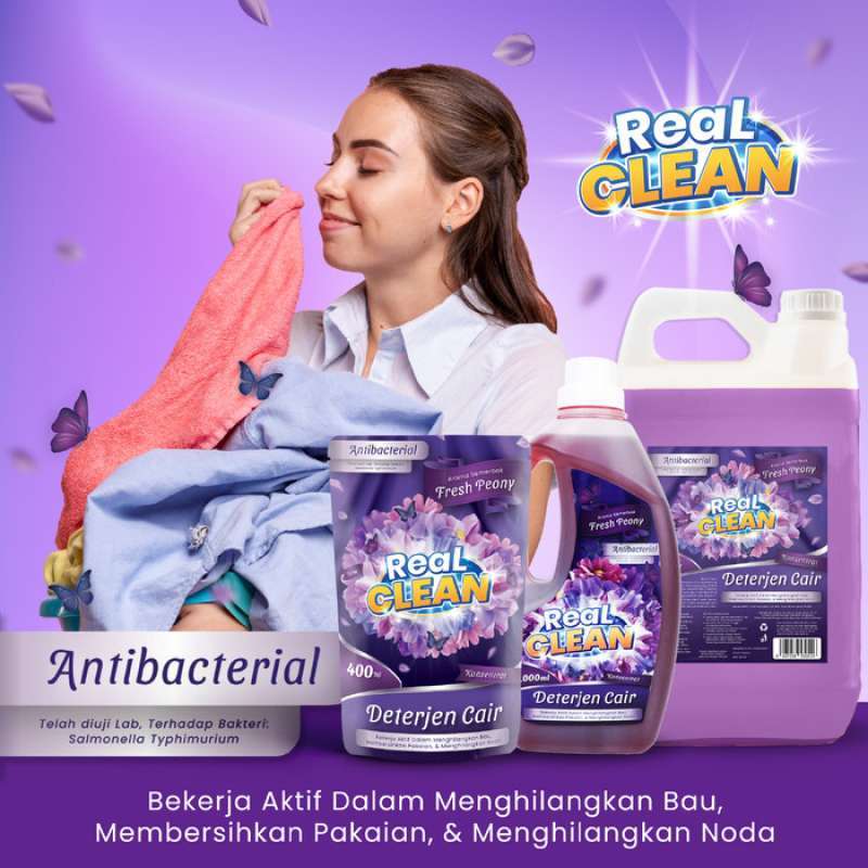 Real Clean Control Order Promo Real Clean Deterjen Cair Laundry Antibacterial 20 Liter ...