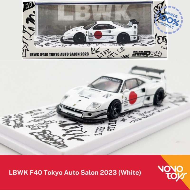 Jual Inno 1/64 Lbwk Ferrari F40 Tokyo Auto Salon 2023 White Inno64 Di ...