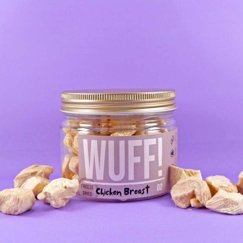 Promo WUFF 100 Chicken Breast Freeze Dried Large 50gr Dog & Cat