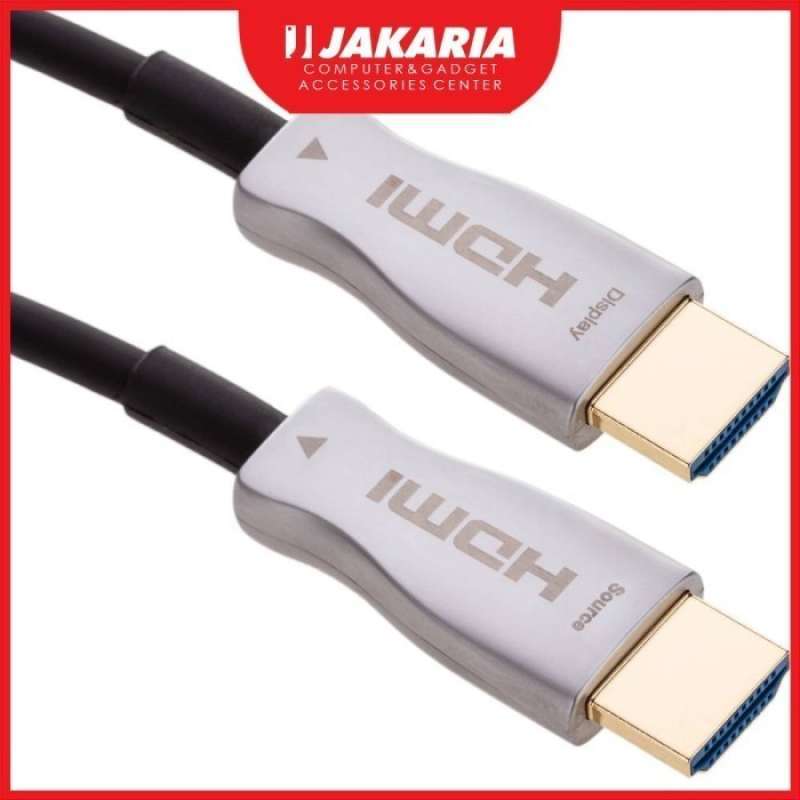 Promo Kabel Hdmi 50 Meter 4k Optik Fiber Aktif 50m High Quality Hdmi 2. ...