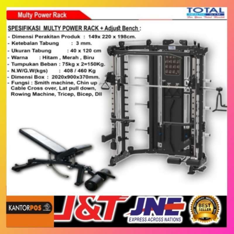 Total Gym Rack Promo Sale Multi Power Rack Total Fitness(original)power Rack-smith ...