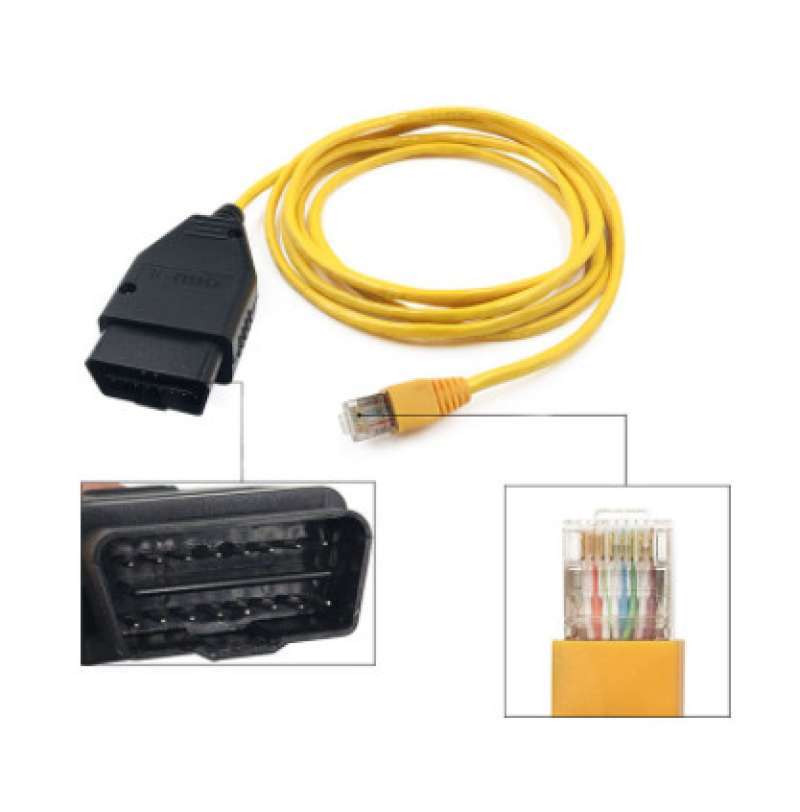 Diagnostic Data Cable for BMW ENET Ethernet to OBD Interface Cable E-SYS ICOM Co