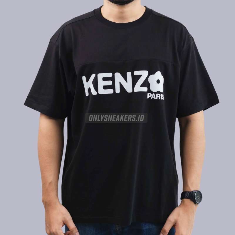 KENZO BOKE FLOWER 20 BLACK TEE 100 AUTHENTIC