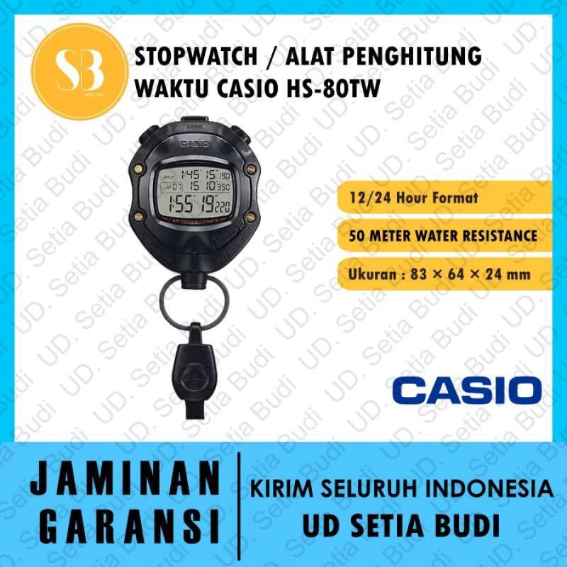 Promo Stopwatch Casio HS 80 TW / Alat Pengukur Waktu Casio HS-80TW ...