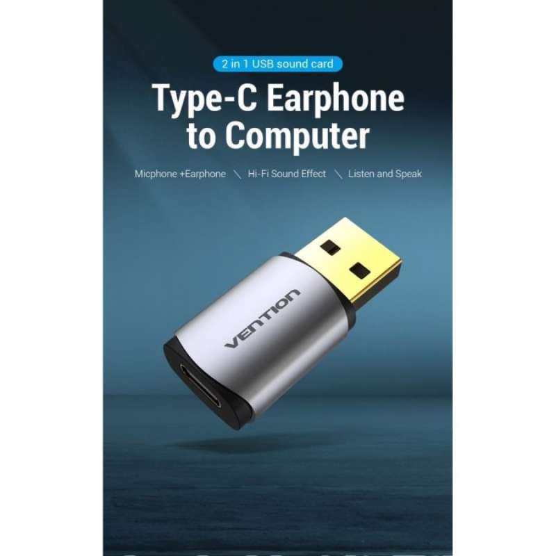 Type Cdm Promo VENTION CDM USB TYPE A TO TYPE C FEMALE EXTERNAL SOUND CARD ...