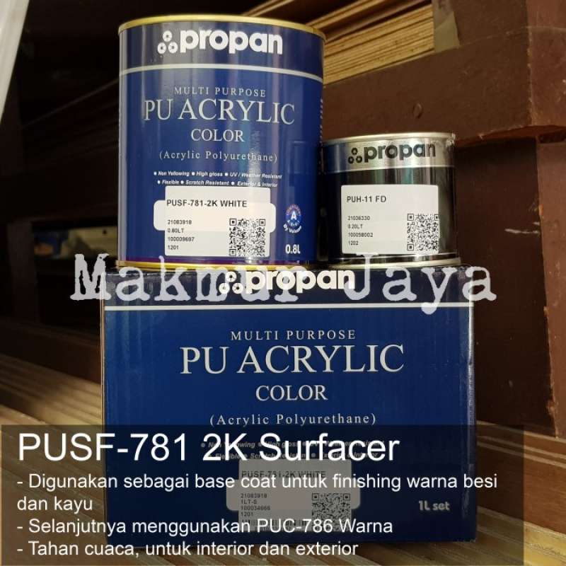 Promo Propan Pusf-781 Surfacer Cat Dasar Besi Kayu Pu Polyurethane ...