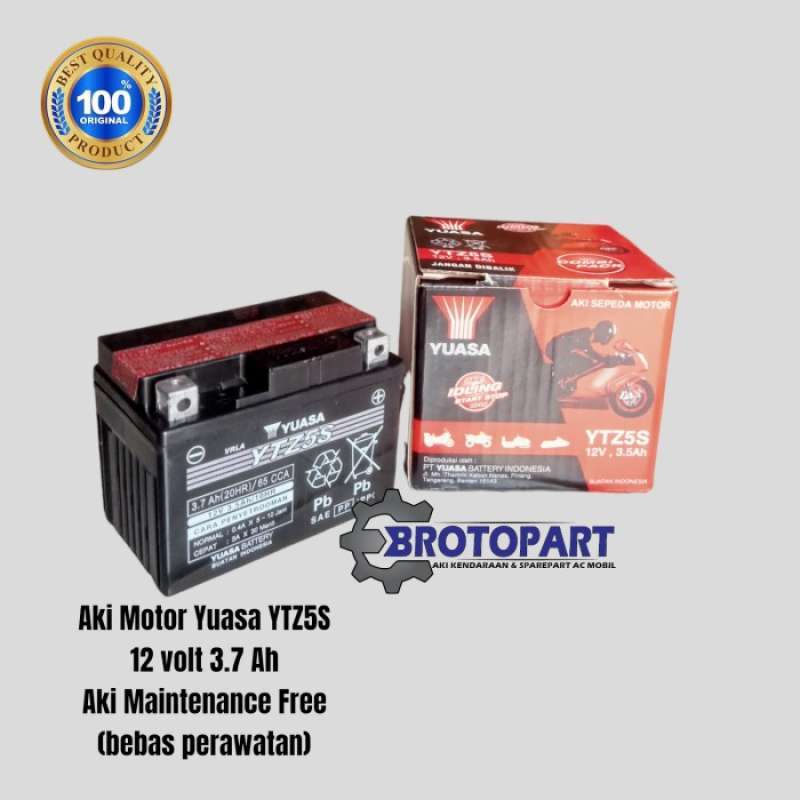 Promo AKI MOTOR HONDA REVO, BLADE, SUPRA X 125 YUASA YTZ5S MF KERING 3