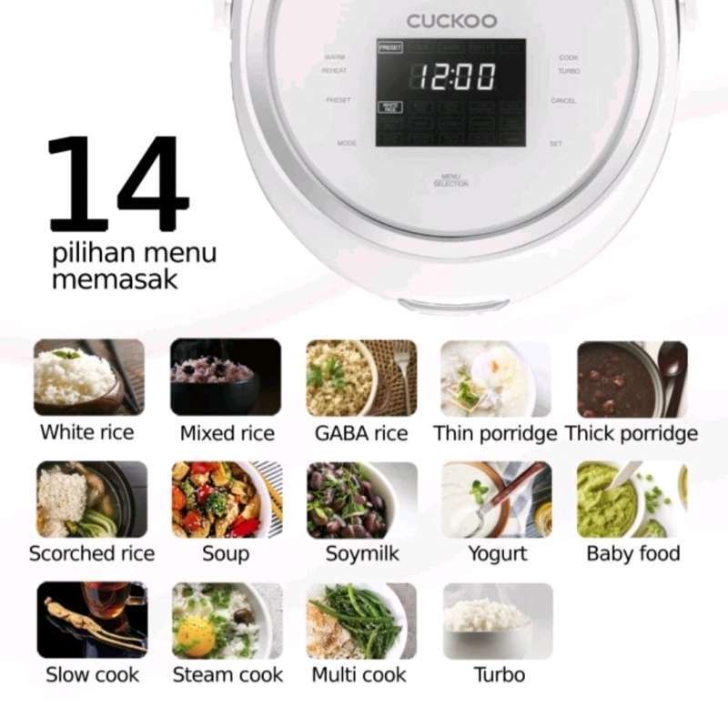 Jual DIGITAL RICE COOKER CR1020F/WH Resep Lebih Istimewa CUCKOO