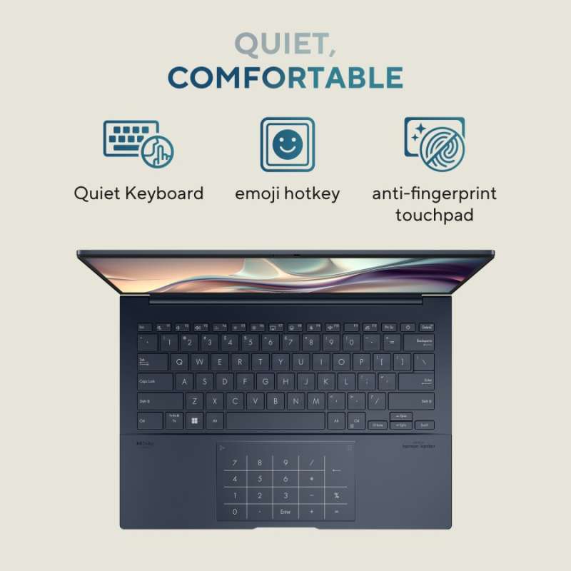 ASUS Zenbook 14 OLED Touchscreen AI PC Laptop,14 FHD+, Intel