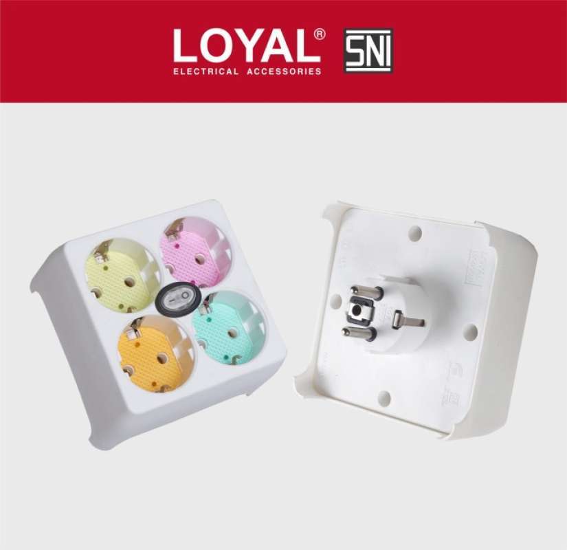 Jual Loyal LY906WSK Stop Kontak 4 in 1 Colokan 4 Lubang Steker