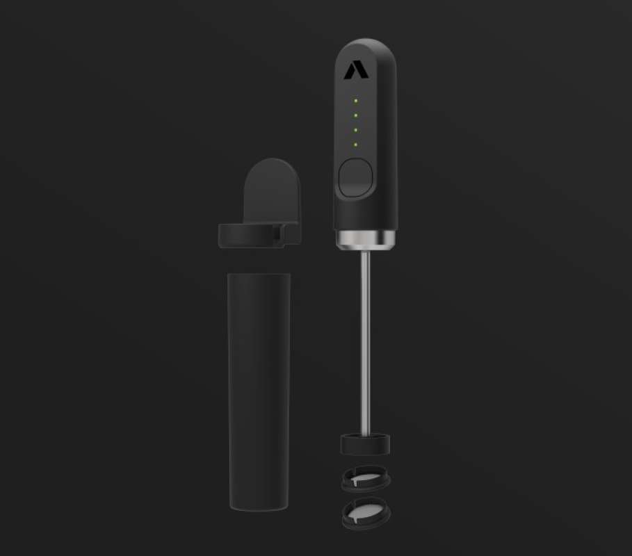 NanoFoamer Lithium Subminimal - Mousseur à Lait Portable - Micro-mousse Barista Pour Cappuccino Maison - Rechargeable