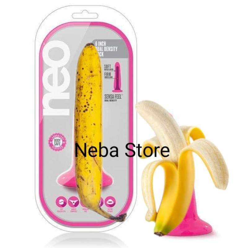 Neo - 9 Inch Dual Density Dildo - Neon Pink