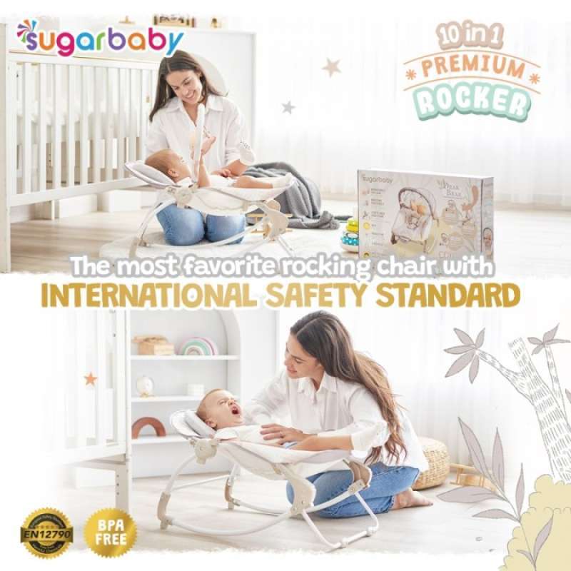 Promo Sugar Baby 10 in 1 Premium Rocker Extra Large Seat ...