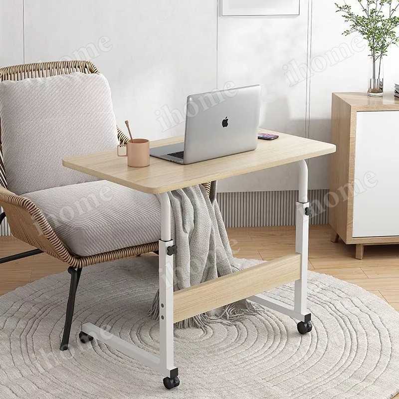 Promo Meja Laptop dengan Roda Meja Adju - Cokelat60X40X(60-85) Diskon ...