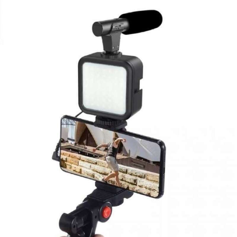 Jual Ay-49 Video Making Kit Ay-49 Dan Mikrofon Lampu Led