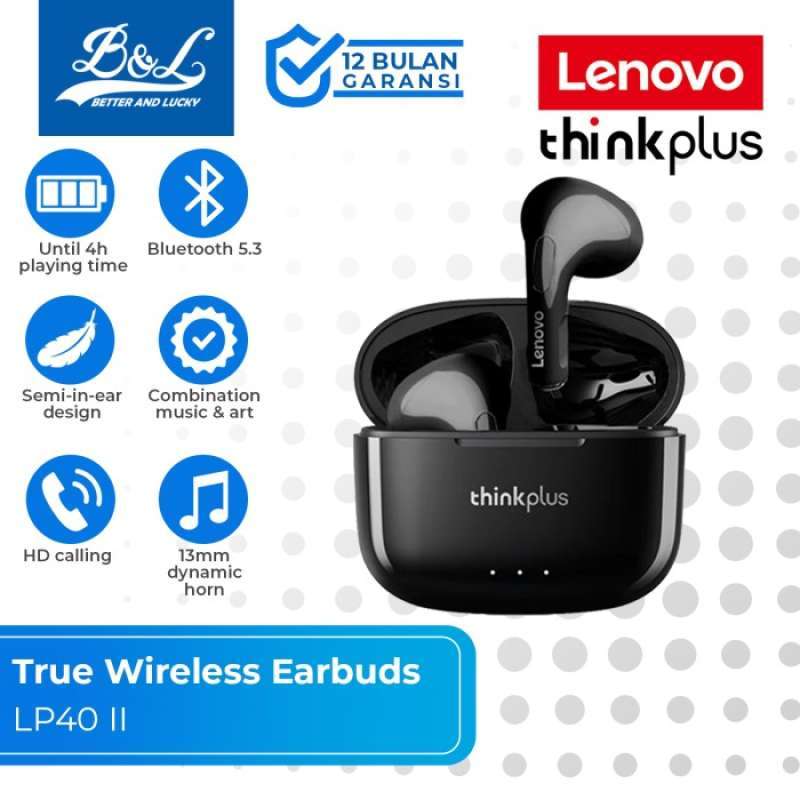 LENOVO Thinkplus LP40 II True Wireless Earphones Semi-In-Ear