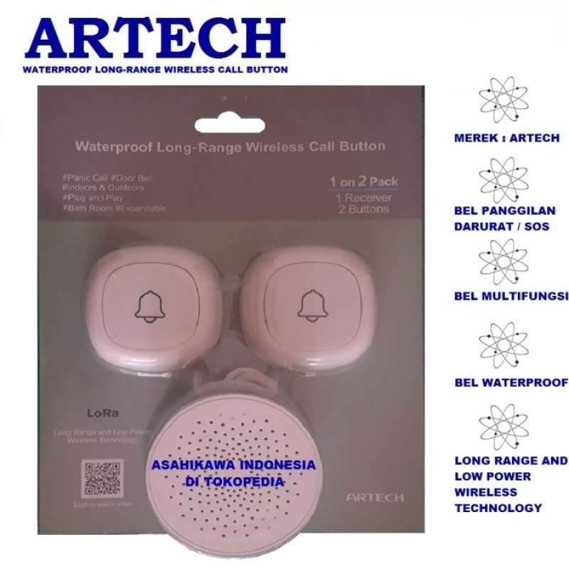 Promo Artech Doorbell Wireless Panic Button Sos - Selera_kita Store ...