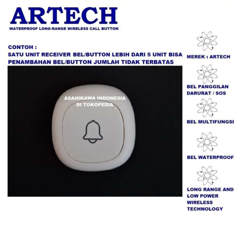 Promo Artech Doorbell Wireless Panic Button Sos - Selera_kita Store ...