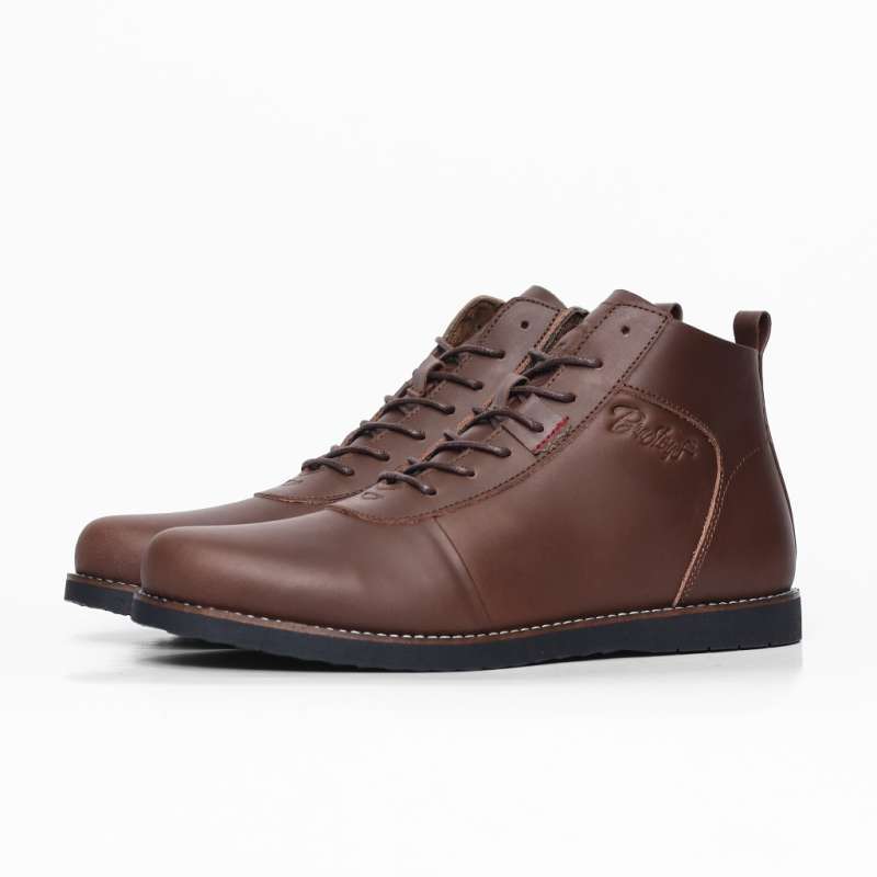 Promo Spv Bradleys Footwear Anubis Brown Sepatu Kulit Casual