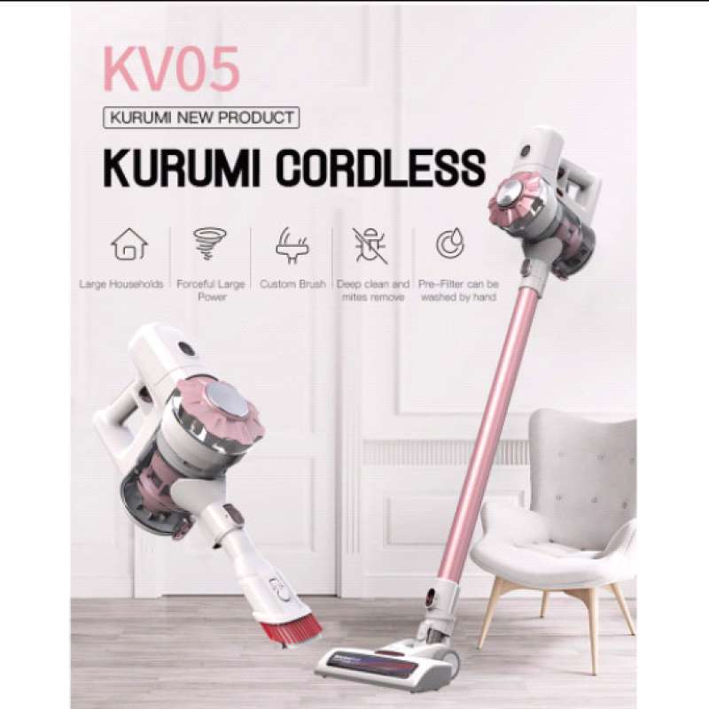 Promo Vacuum Cleaners Kurumi Kv05 Cordless Stick Kv 05 Merah Muda Multicolor Diskon 23 Di Seller Teruslancar Shop Harapan Jaya Kota Bekasi Blibli