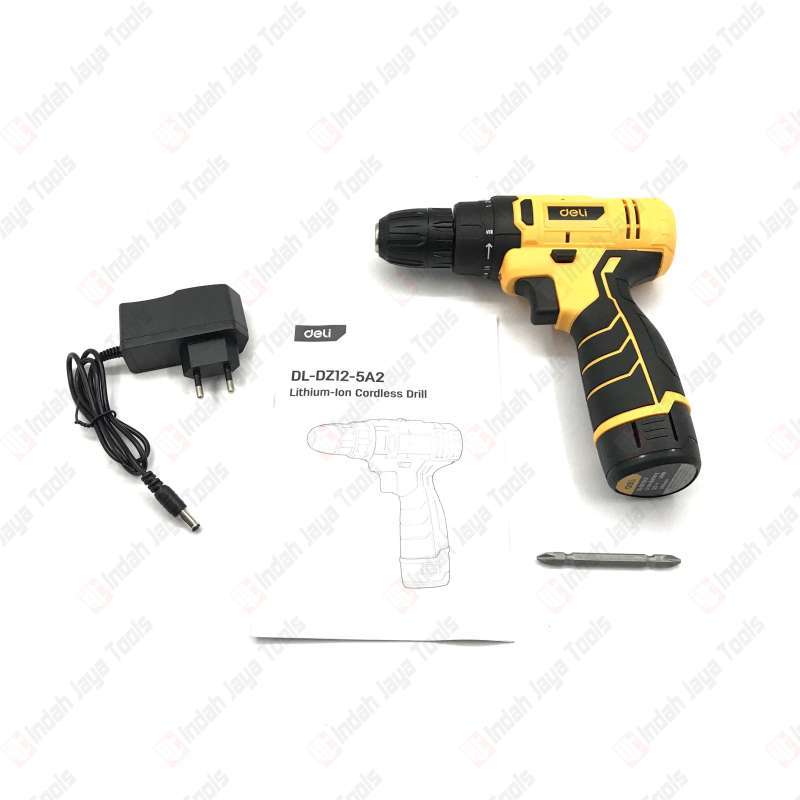 Jual Deli Dl-dz12-5a2 Mesin Bor Tangan Baterai 12v Cordless