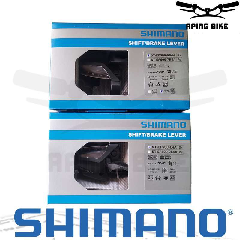 Shifter Shimano ACERA ST-EF500 3x8 Speed EZ FIRE PLUS Brake Lever Sepeda MTB