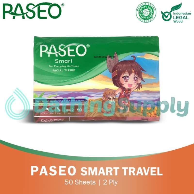 Promo (khusus Gojek/grab) Tissue Paseo Smart Travel Pack - 1 Dus 80pack ...