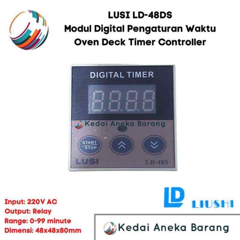 Promo Lusi Modul Digital Timer Oven Deck Controller Ld-48s 220v Ac ...