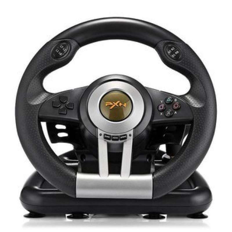 Promo Pxn V3ii Vibration Motor Racing Game Steering Wheel With Pedal Pc ...