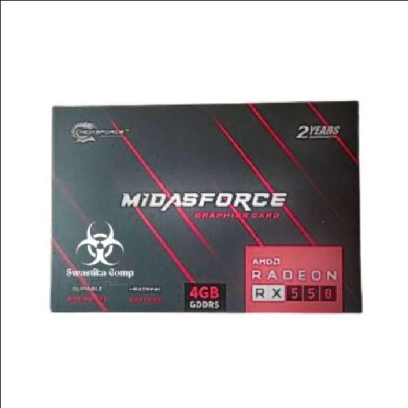 Jual Vga Rx550 4gb Gddr5 128bit Midasforce - Amd Radeon Rx 550 Di ...