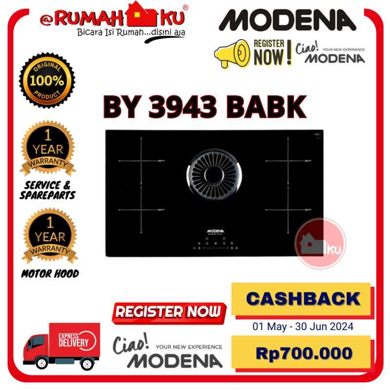 Jual Modena Hybrid Hob By 3943 Babk Kompor Induksi Dan Downdraft Hood