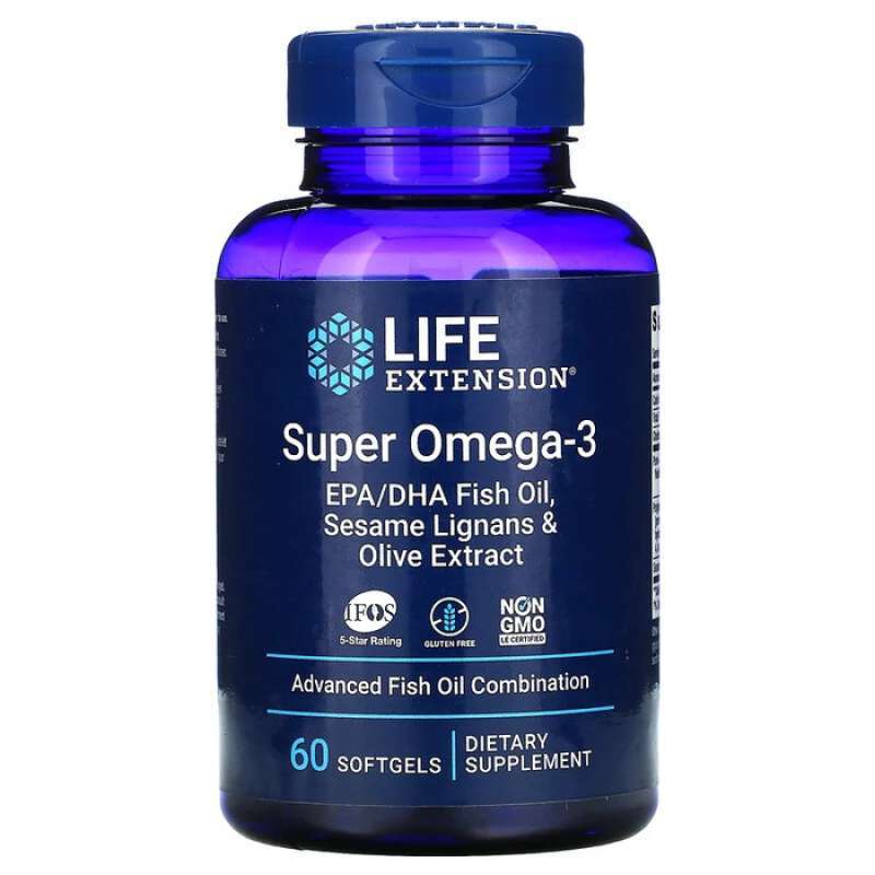 Promo Life Extension Super Omega-3 Epa/dha Fish Oil Sesame Lignans ...