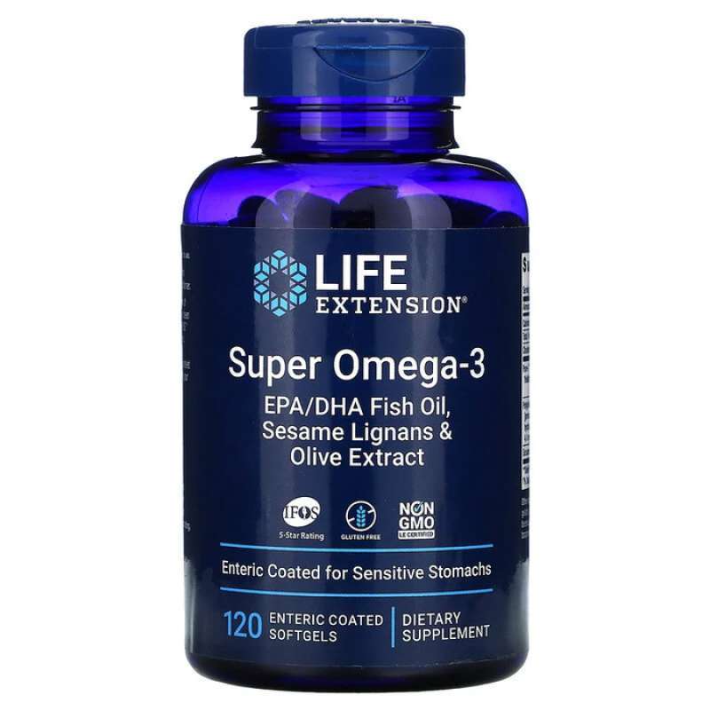 Promo Life Extension Super Omega-3 Epa/dha Fish Oil Sesame Lignans ...