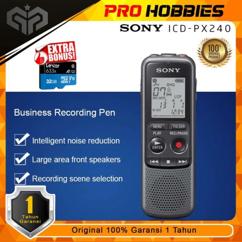 Jual Sony Icd Px240 Px 240 Mono Digital Voice Recorder Px Series
