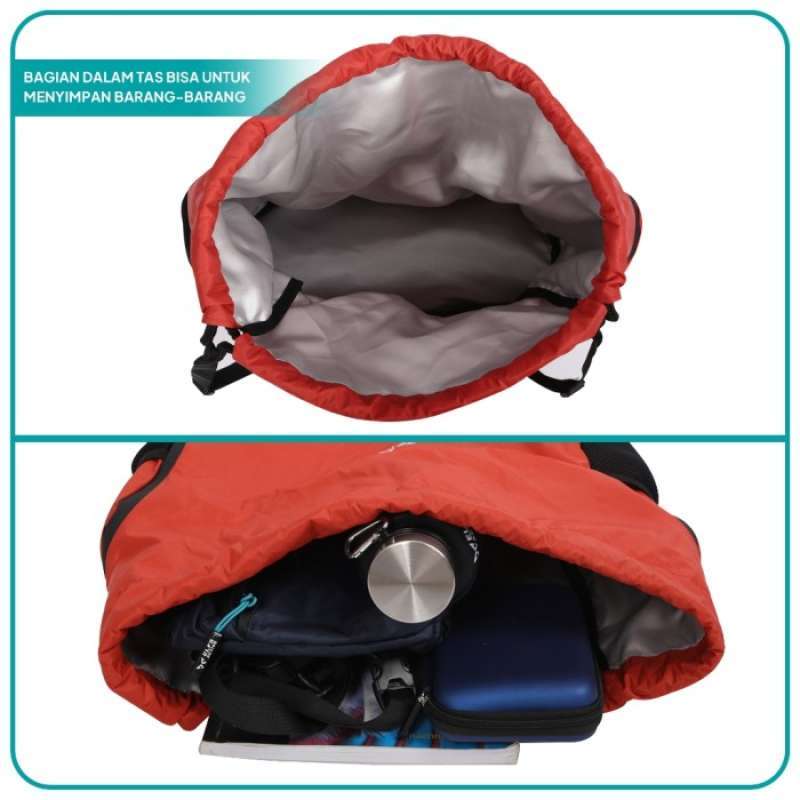 Jual Elfs Active Foldable String Bag 25l Tas Serut Anti Air Taslan ...