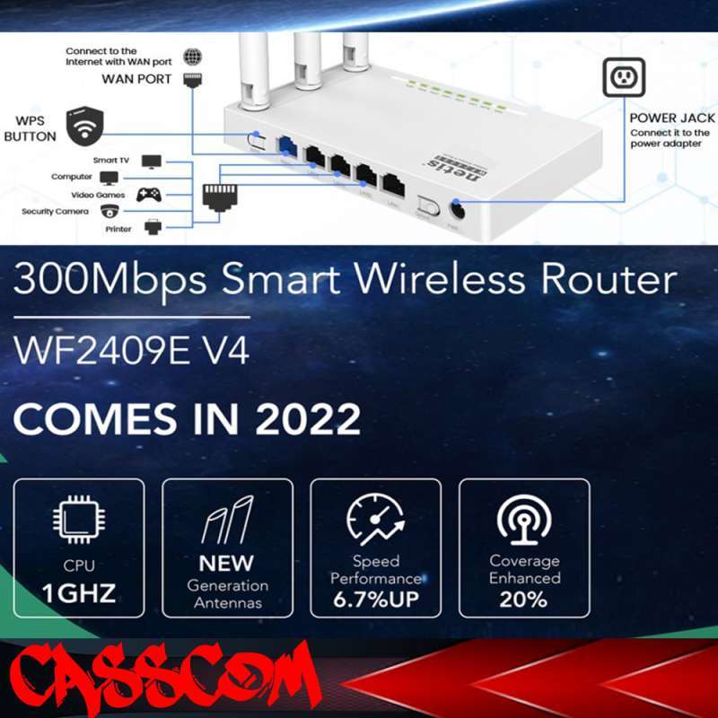 Netis Wf2409e Router Jual Netis Router Wireless Wf2409e Wireless N Router 300mbps Di Seller ...