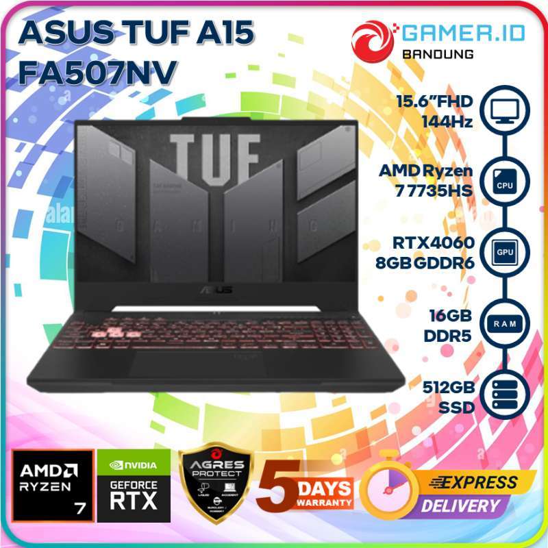 Jual Asus Tuf A15 Fa507nv Ryzen 7 7735hs Rtx4060 16gb 512gb 15.6 Fhd ...