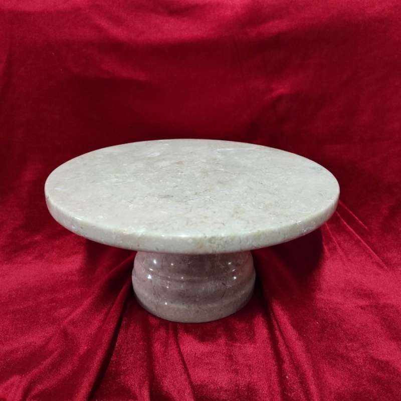 Jual Stand Cake Stand Roti Tatakan Kue Marmer Marble 25cm Di Seller ...