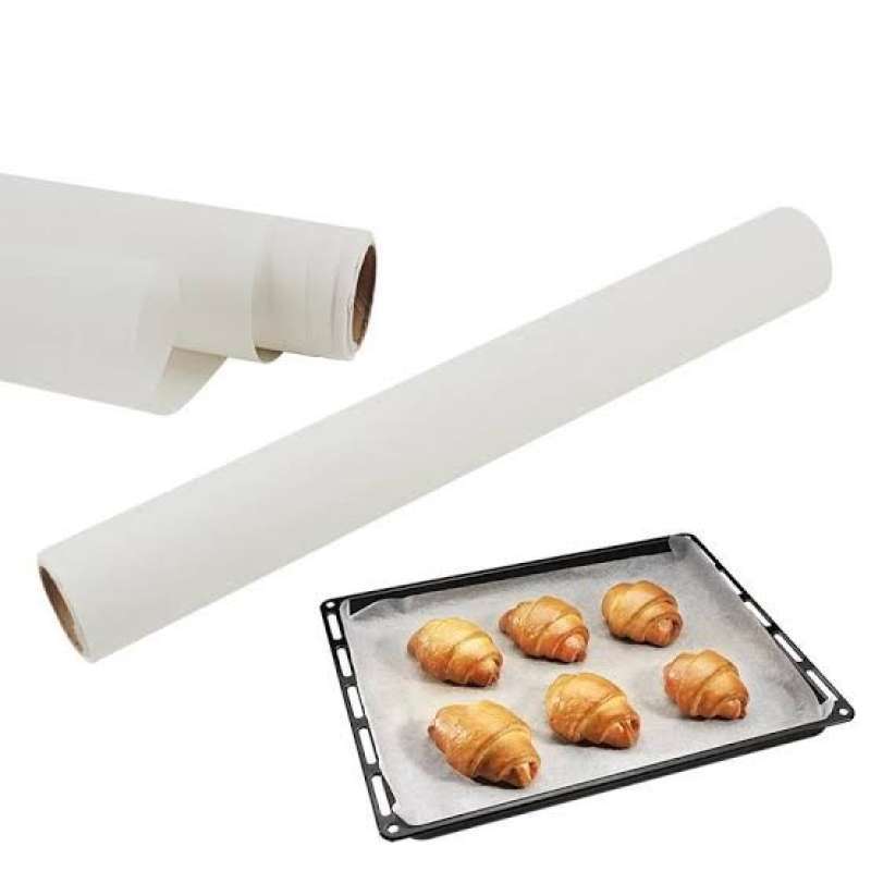 Paper Baking Roti Promo Baking Paper 45 Cm X 75 M/parchment Paper/kertas Alas Roti/kertas ...